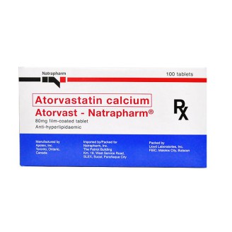 ATORVAST-NAT TAB 80MG 100