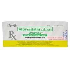 AVAMAX TAB 20MG 100s