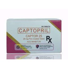 CAPTOPRIL(CAPTOR)25MG TAB 100s
