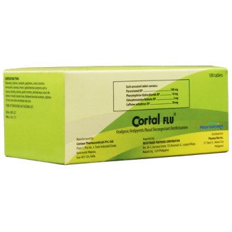 CORTAL FLU 500MG TAB 100S