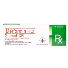 GLUMET TAB XR 500MG 100
