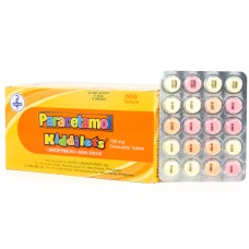 KIDDILETS CHEW TAB 120MG 500s