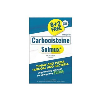 SOLMUX 500MG CAP 8+2